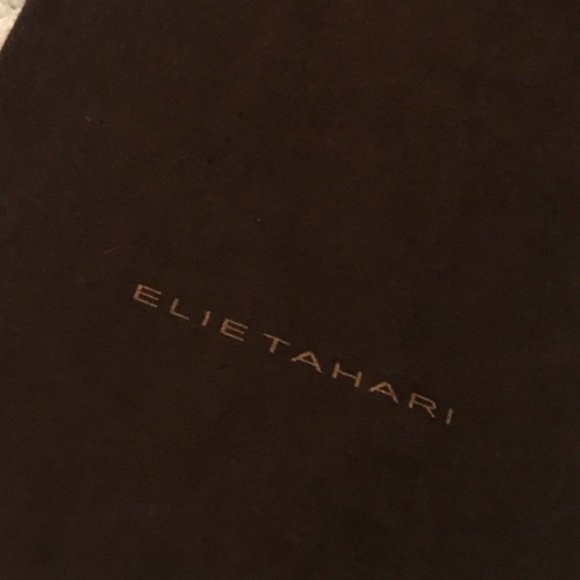 ELIE TAHARI Drawstring Suede DUST BAG boots shoes - Picture 2 of 5